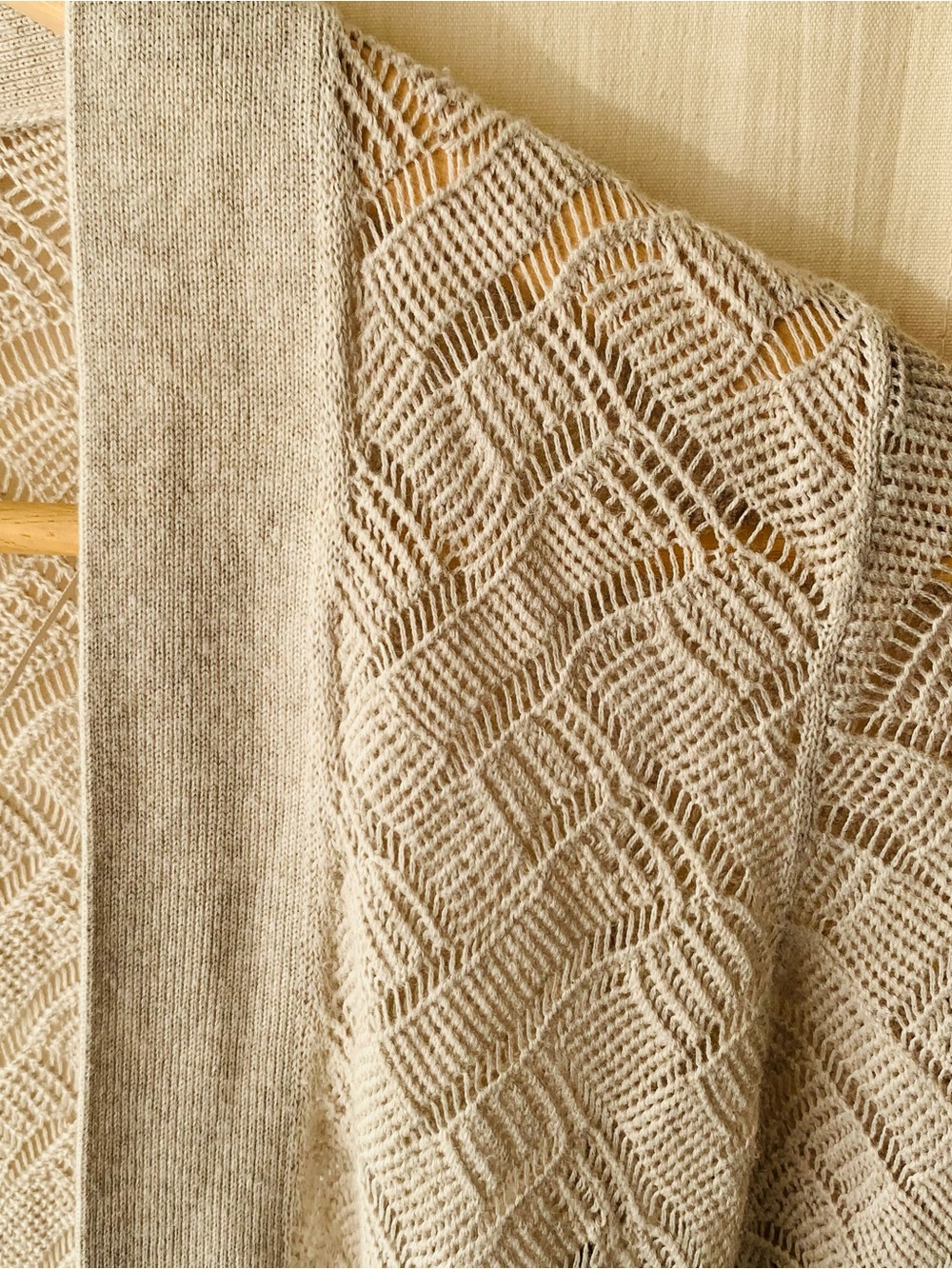 Le Chateau Open Front Lightweight Long Cardigan Duster Small-Medium